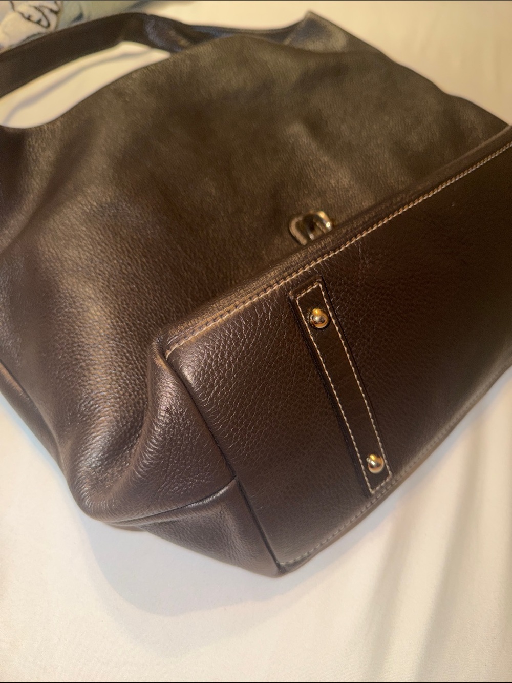 Dooney & Bourke Lucca Leather Hobo Shoulder Bag - Picture 4 of 7